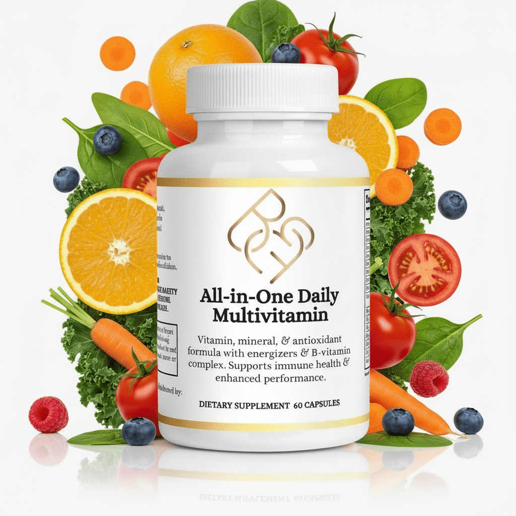 All - in - One Daily Multivitamin – 60 Capsules - Body Beauty Fit By Amber
