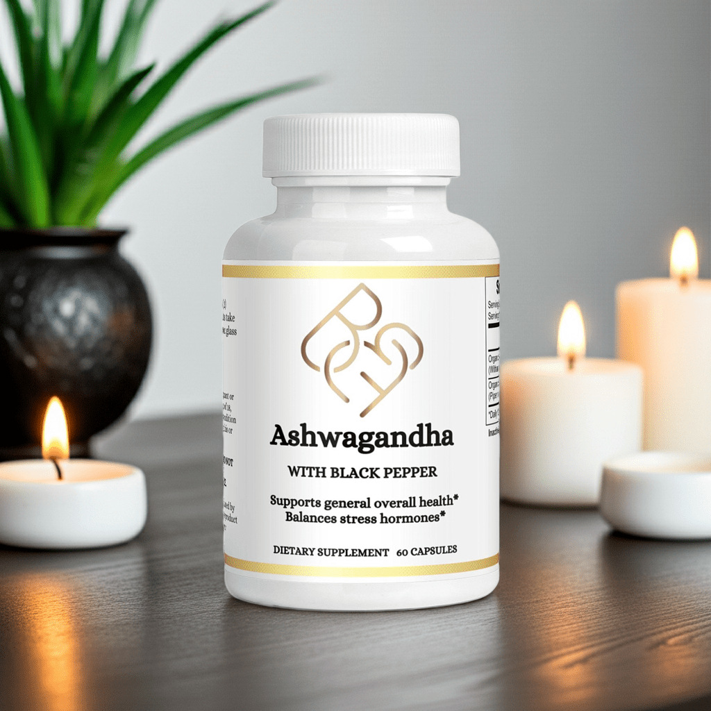Ashwagandha Supplement – 60 Count Capsules - Body Beauty Fit By Amber