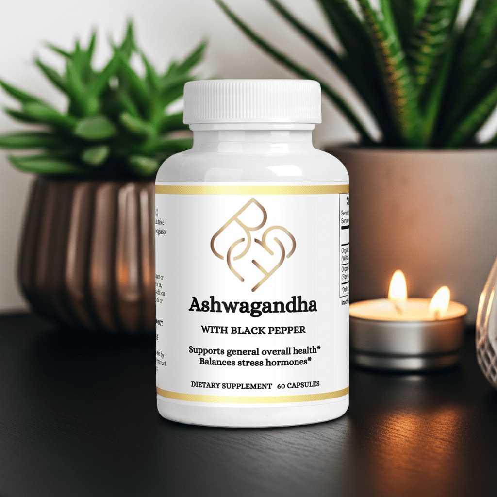 Ashwagandha Supplement – 60 Count Capsules - Body Beauty Fit By Amber