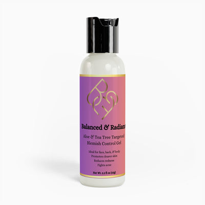 Balanced & Radiant Aloe & Tea Tree Targeted Blemish Control Gel 2.2oz - Body Beauty Fit By Amber