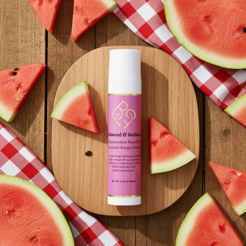 Balanced & Radiant Watermelon Paradise Moisture Surge Cream 1.7oz. - Body Beauty Fit By Amber