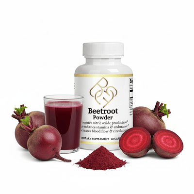 Beetroot Supplement - 60 Capsules - Body Beauty Fit By Amber