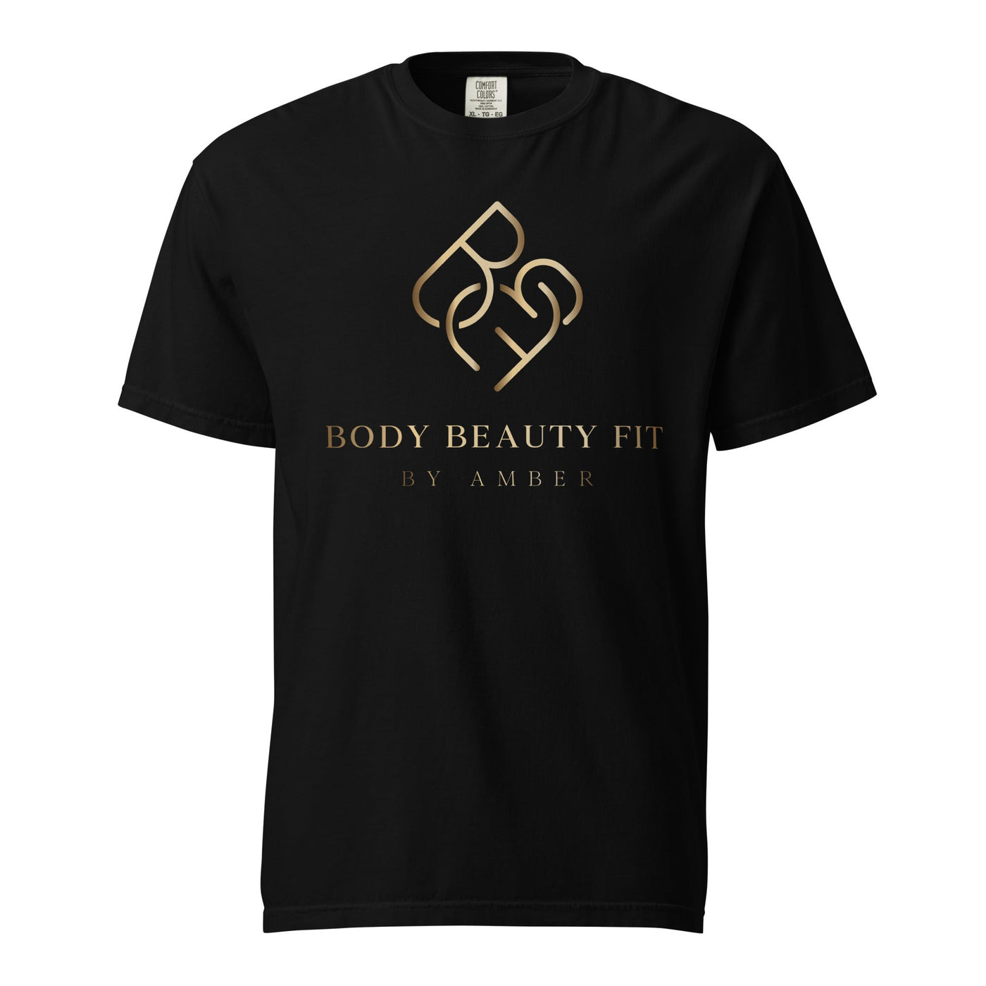 Comfort Blend Film Printed T-Shirt (Gold Slogan) - Body Beauty Fit By Amber