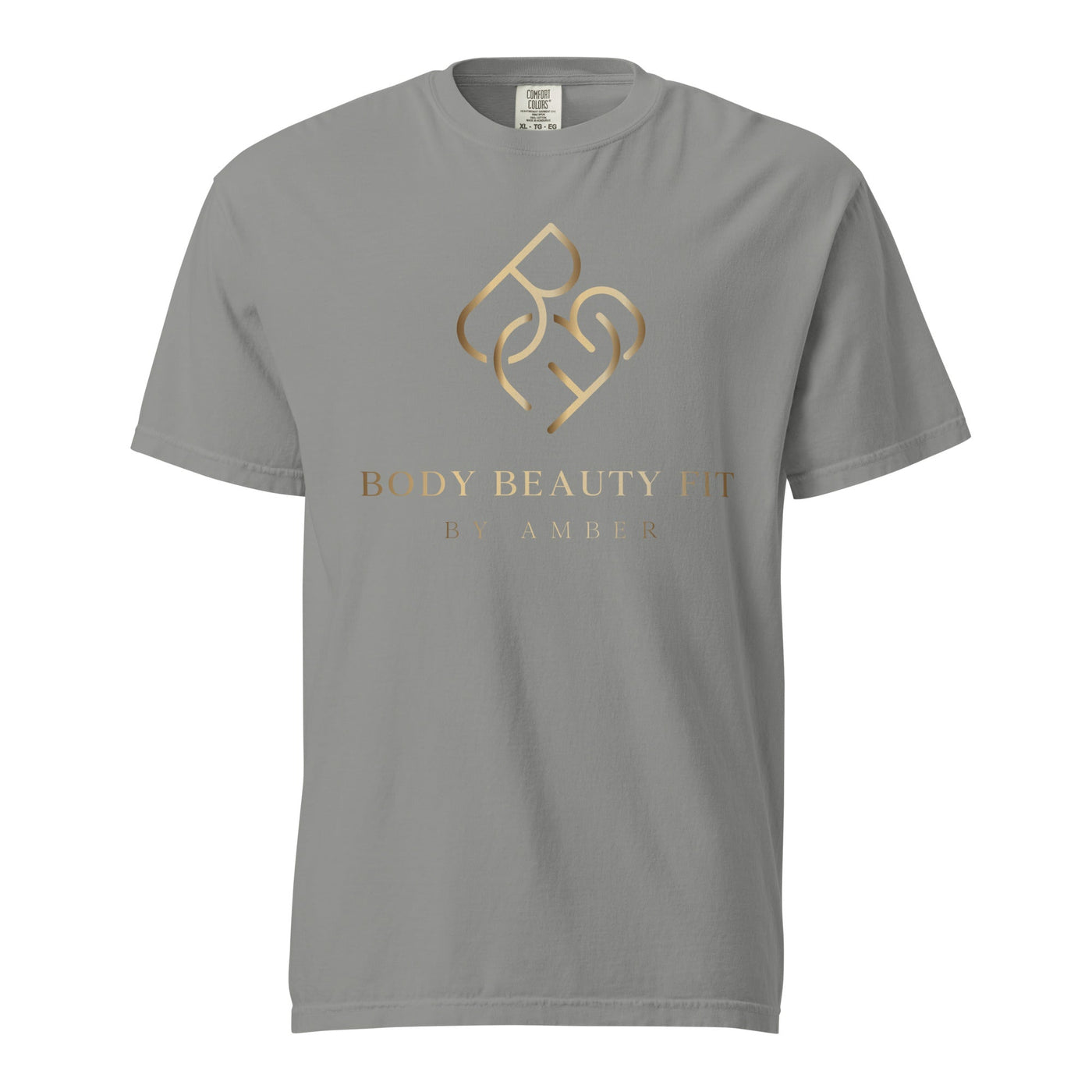 Comfort Blend Film Printed T-Shirt (Gold Slogan) - Body Beauty Fit By Amber