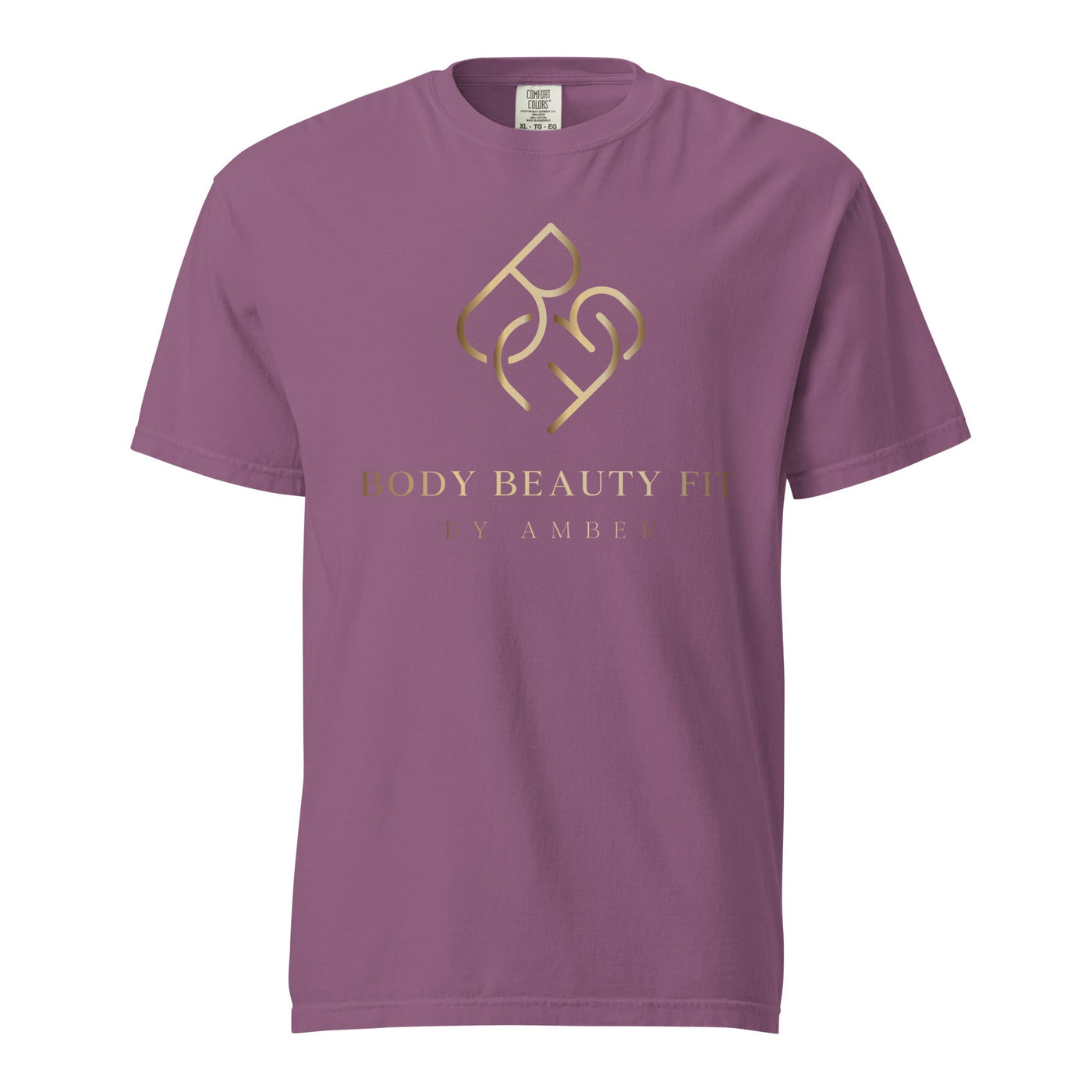Comfort Blend Film Printed T-Shirt (Gold Slogan) - Body Beauty Fit By Amber