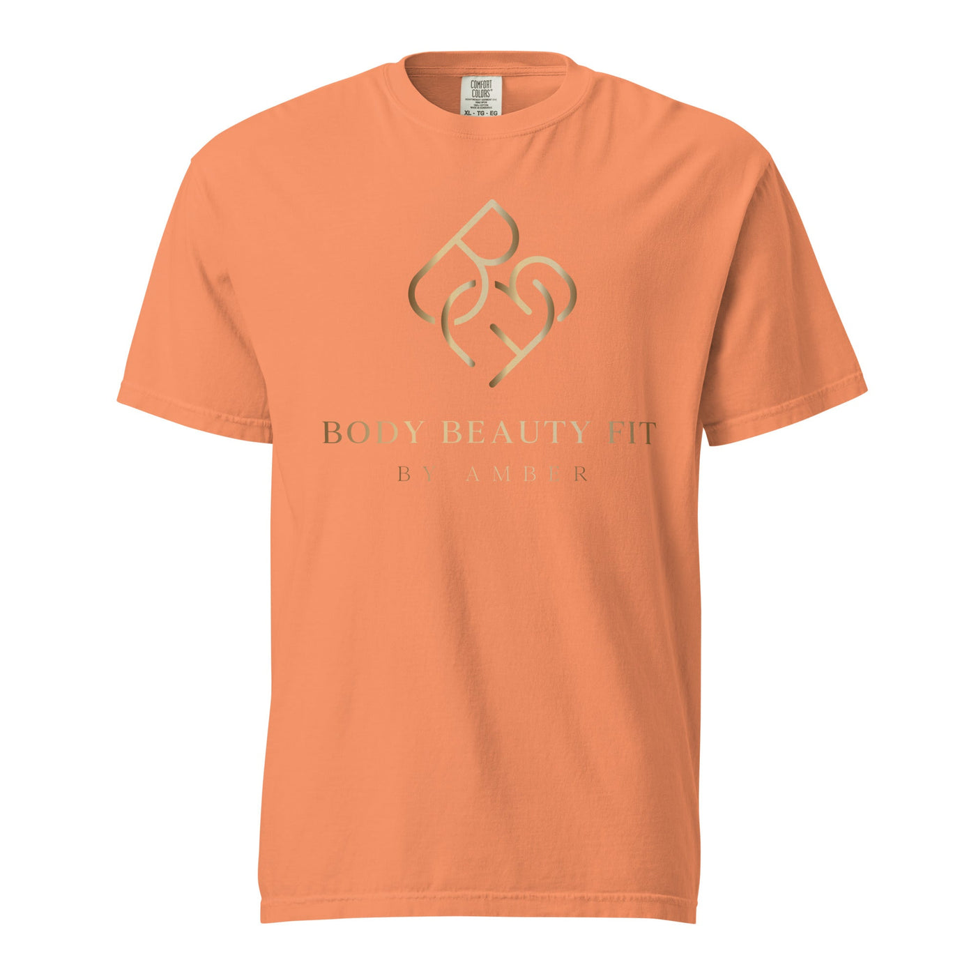 Comfort Blend Film Printed T-Shirt (Gold Slogan) - Body Beauty Fit By Amber