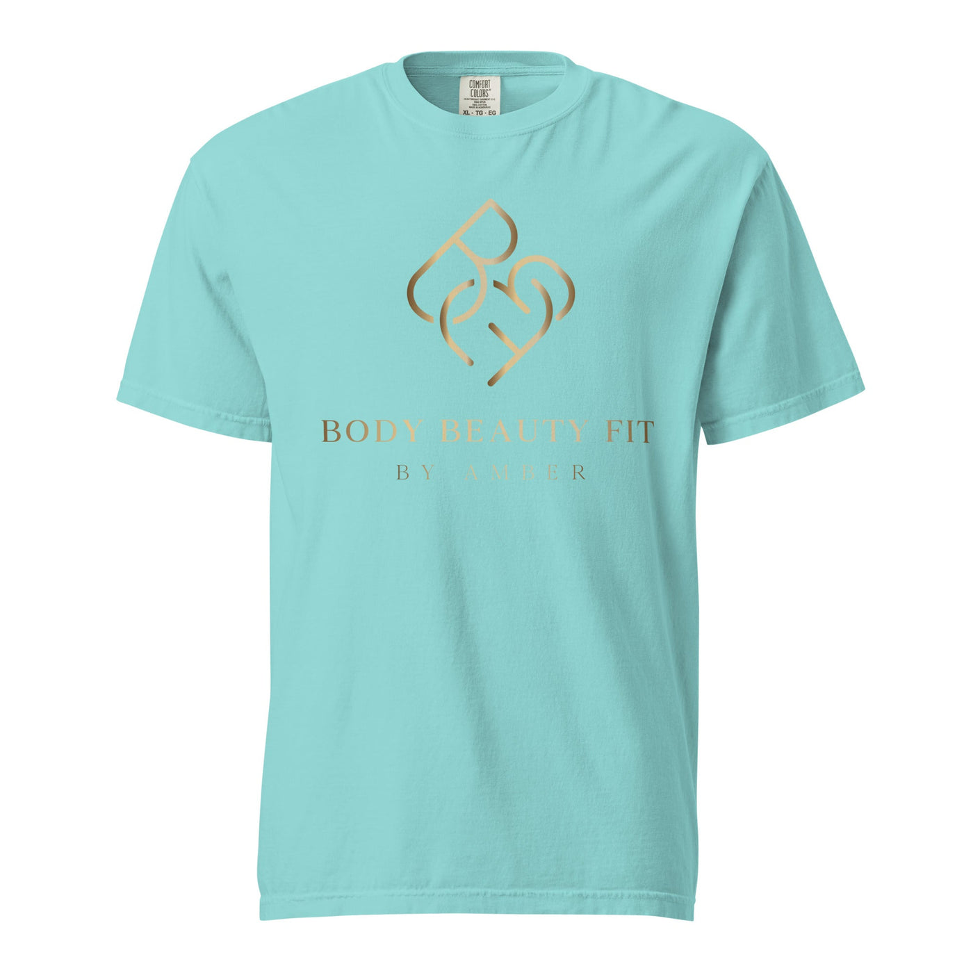 Comfort Blend Film Printed T-Shirt (Gold Slogan) - Body Beauty Fit By Amber