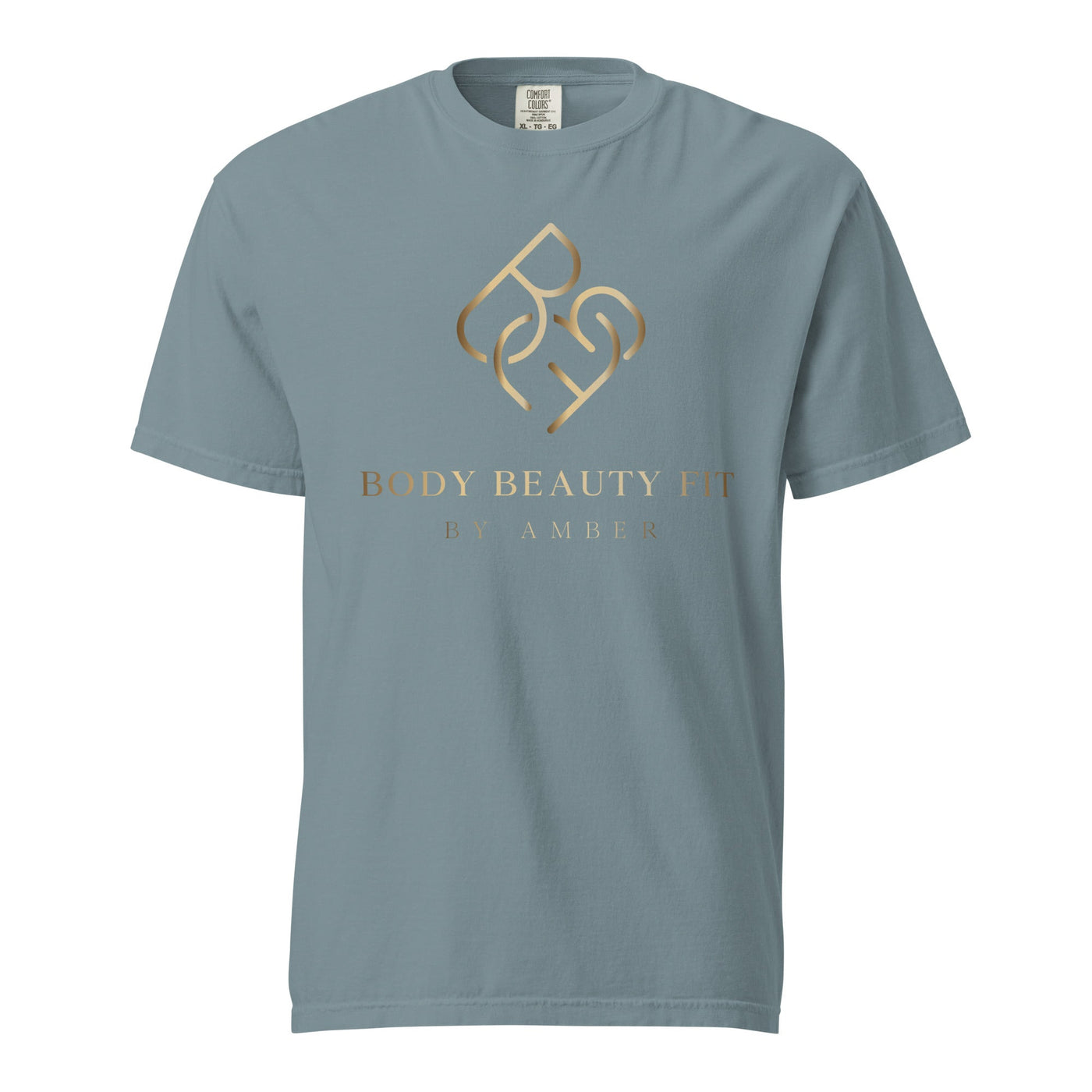 Comfort Blend Film Printed T-Shirt (Gold Slogan) - Body Beauty Fit By Amber