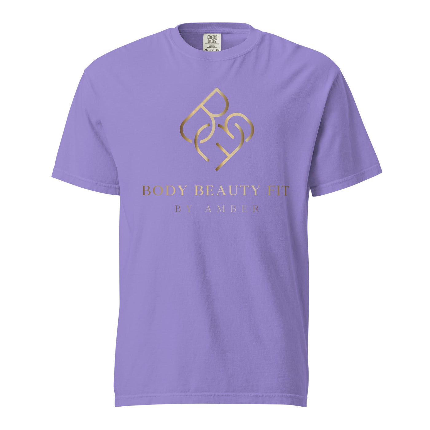 Comfort Blend Film Printed T-Shirt (Gold Slogan) - Body Beauty Fit By Amber