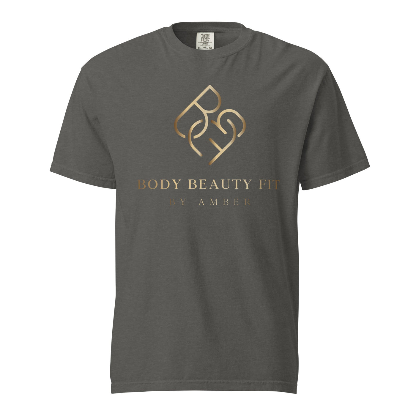 Comfort Blend Film Printed T-Shirt (Gold Slogan) - Body Beauty Fit By Amber