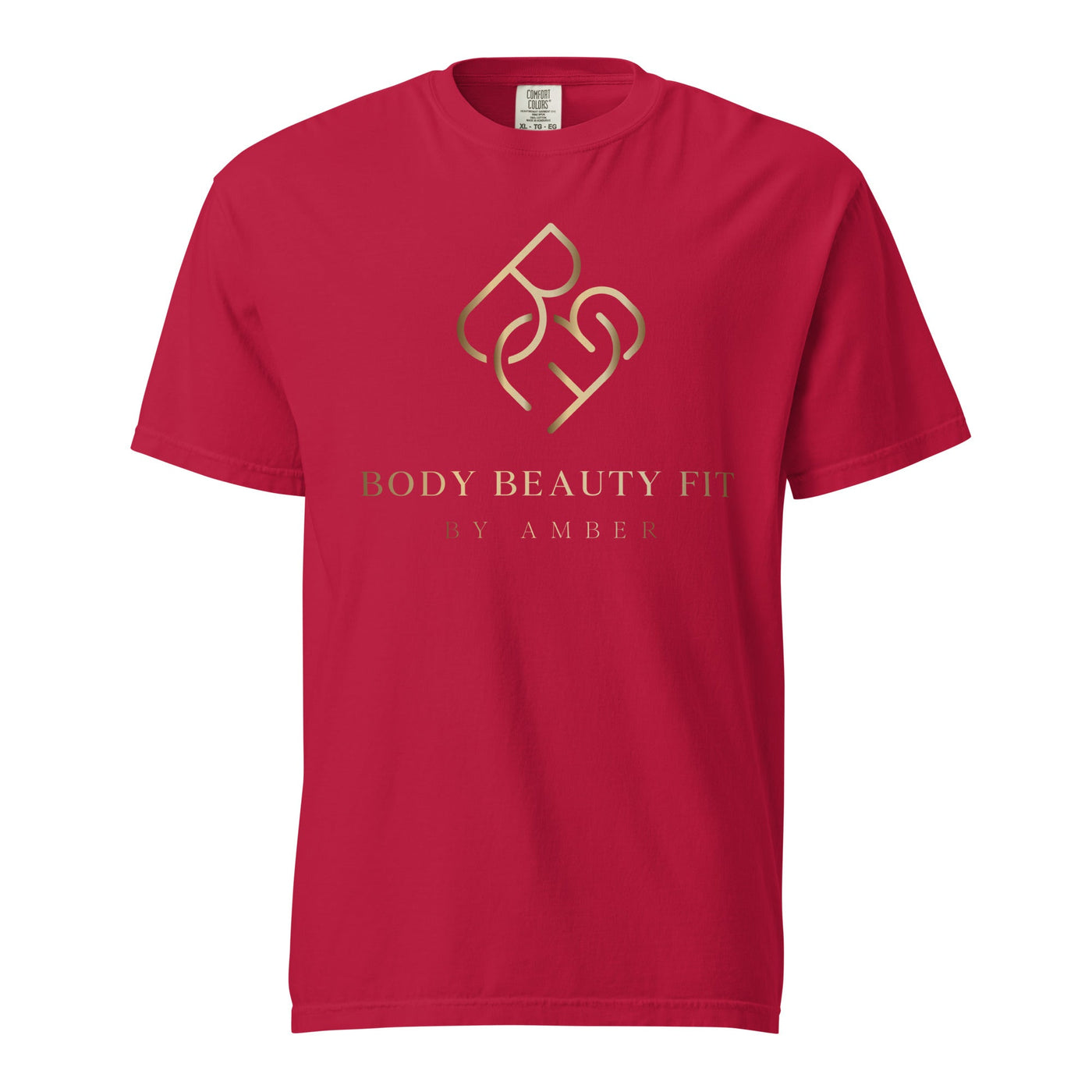 Comfort Blend Film Printed T-Shirt (Gold Slogan) - Body Beauty Fit By Amber