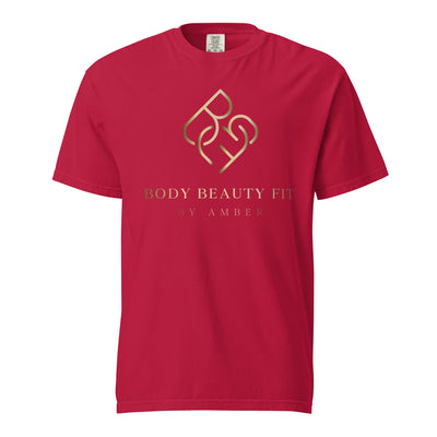 Comfort Blend Film Printed T-Shirt (Gold Slogan) - Body Beauty Fit By Amber