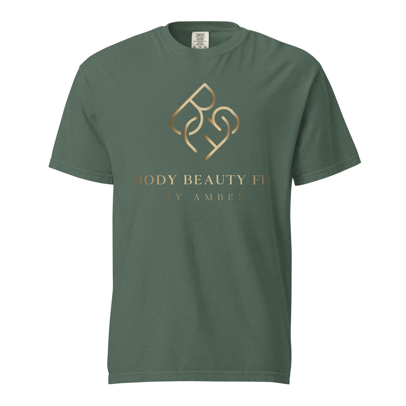 Comfort Blend Film Printed T-Shirt (Gold Slogan) - Body Beauty Fit By Amber