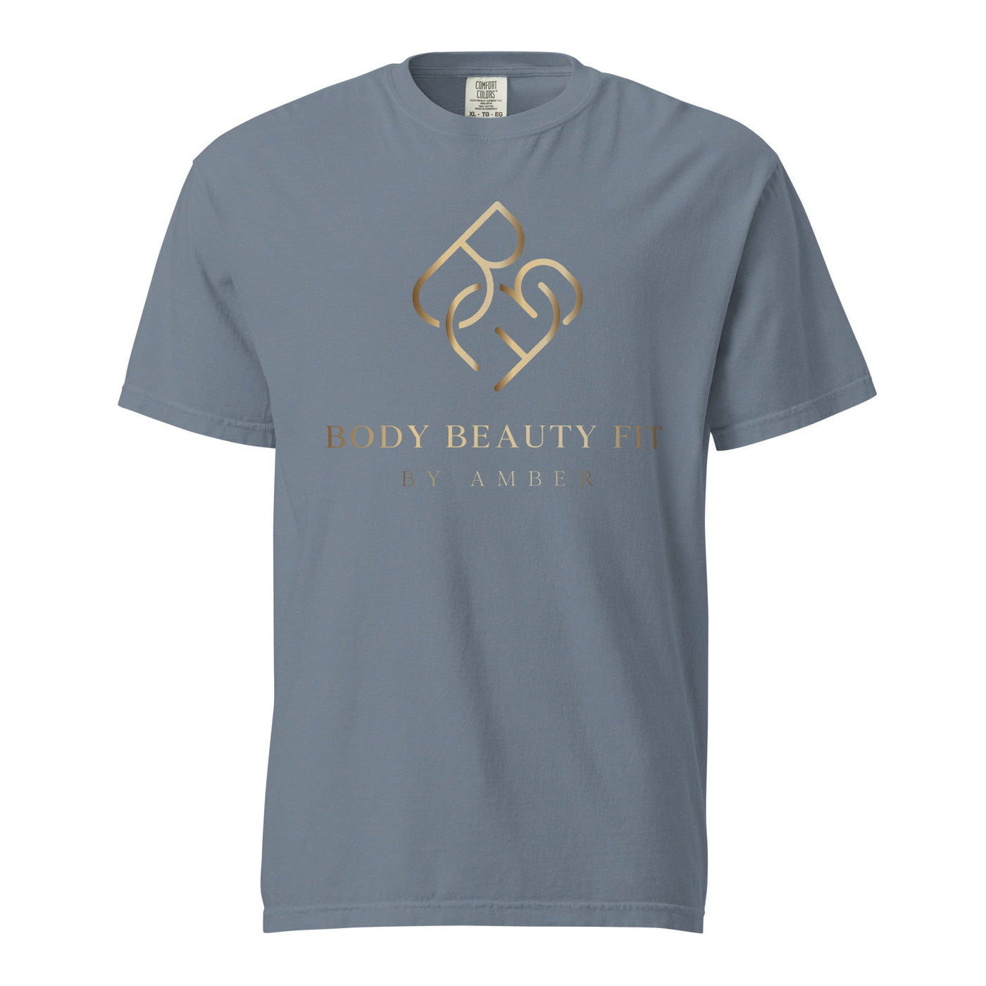 Comfort Blend Film Printed T-Shirt (Gold Slogan) - Body Beauty Fit By Amber