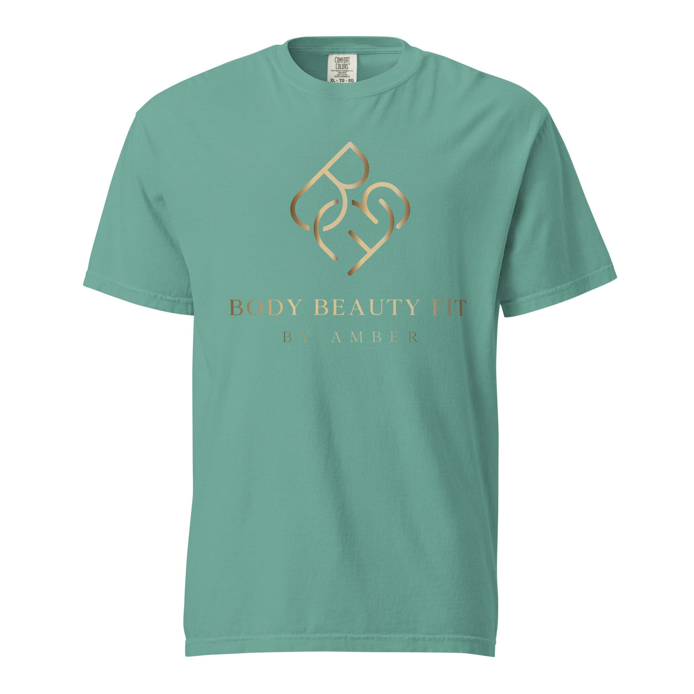 Comfort Blend Film Printed T-Shirt (Gold Slogan) - Body Beauty Fit By Amber