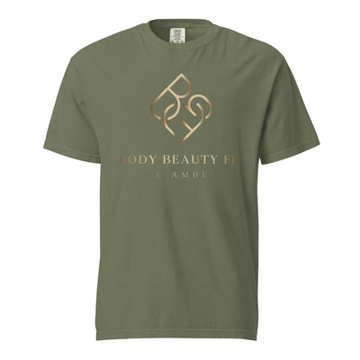 Comfort Blend Film Printed T-Shirt (Gold Slogan) - Body Beauty Fit By Amber