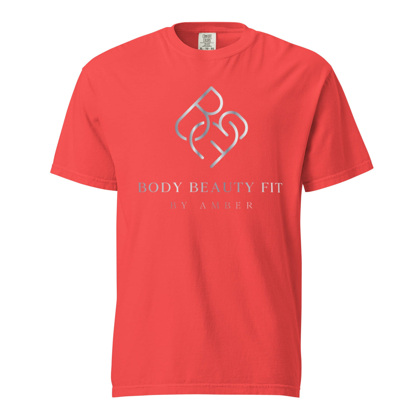 Comfort Blend Film Printed T-Shirt (Silver Slogan) - Body Beauty Fit By Amber