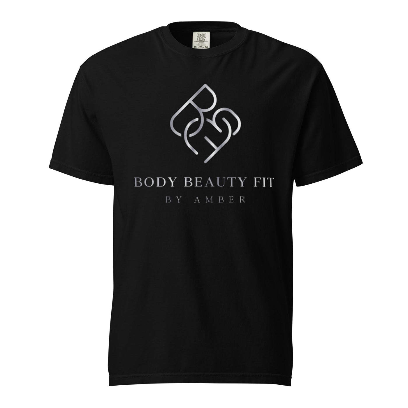 Comfort Blend Film Printed T-Shirt (Silver Slogan) - Body Beauty Fit By Amber