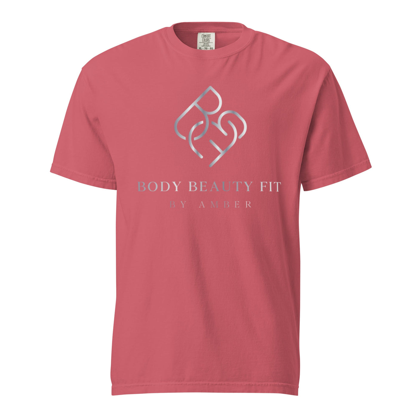 Comfort Blend Film Printed T-Shirt (Silver Slogan) - Body Beauty Fit By Amber