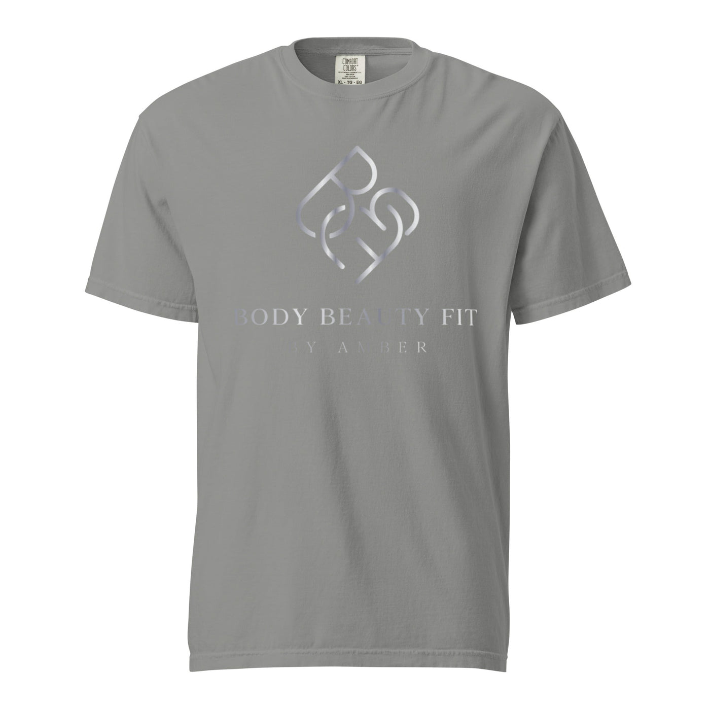 Comfort Blend Film Printed T-Shirt (Silver Slogan) - Body Beauty Fit By Amber