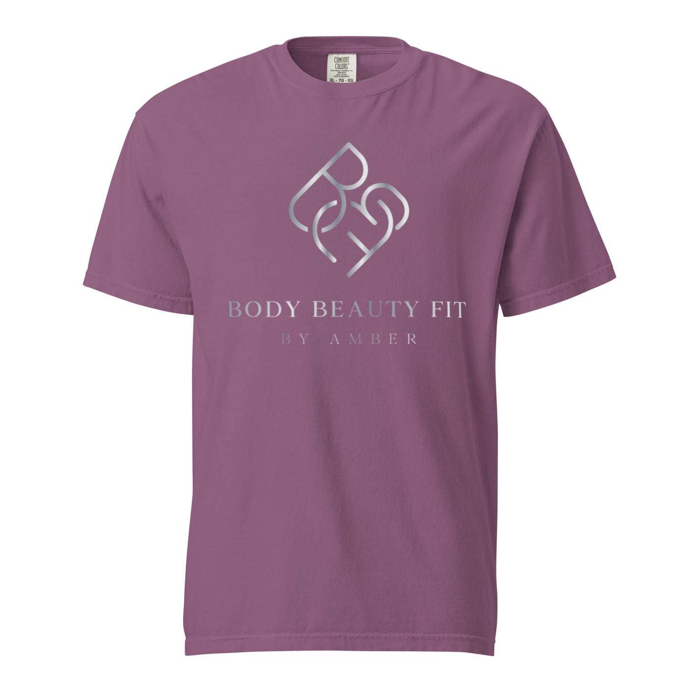 Comfort Blend Film Printed T-Shirt (Silver Slogan) - Body Beauty Fit By Amber