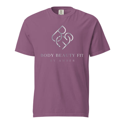 Comfort Blend Film Printed T-Shirt (Silver Slogan) - Body Beauty Fit By Amber