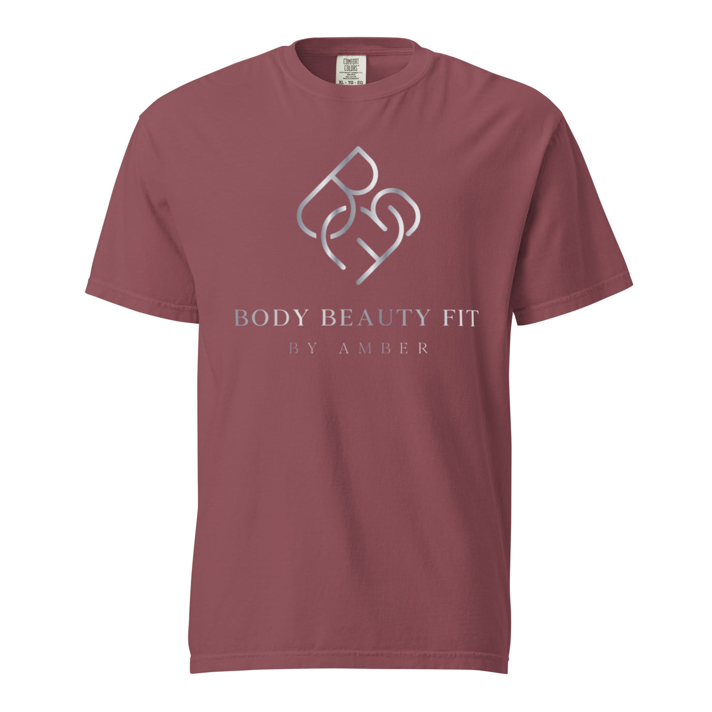 Comfort Blend Film Printed T-Shirt (Silver Slogan) - Body Beauty Fit By Amber