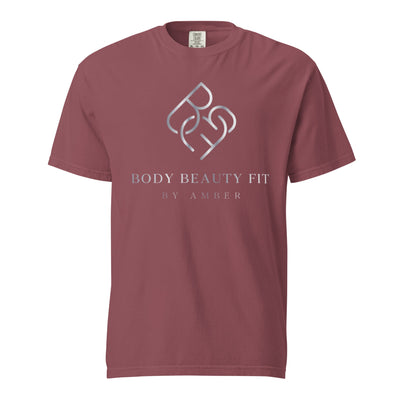 Comfort Blend Film Printed T-Shirt (Silver Slogan) - Body Beauty Fit By Amber