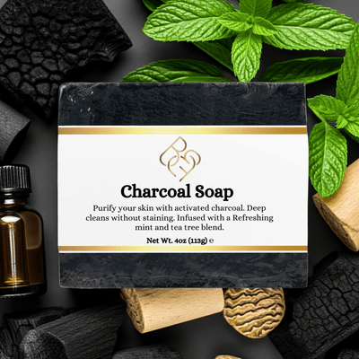 Deep Cleansing Charcoal Soap - Body Beauty Fit By Amber