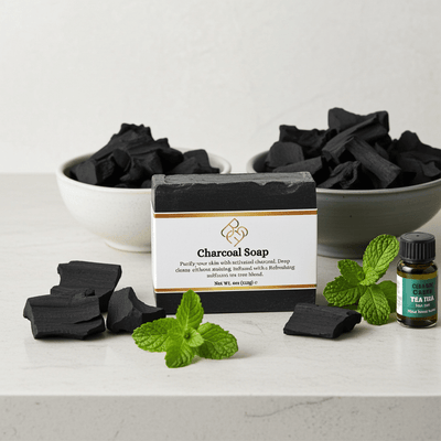Deep Cleansing Charcoal Soap - Body Beauty Fit By Amber