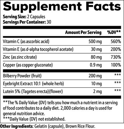 Eye & Vision Support - Body Beauty Fit By Amber