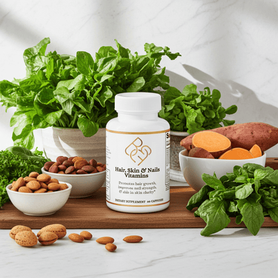 Hair, Skin & Nails Supplement – 60 Capsules - Body Beauty Fit By Amber