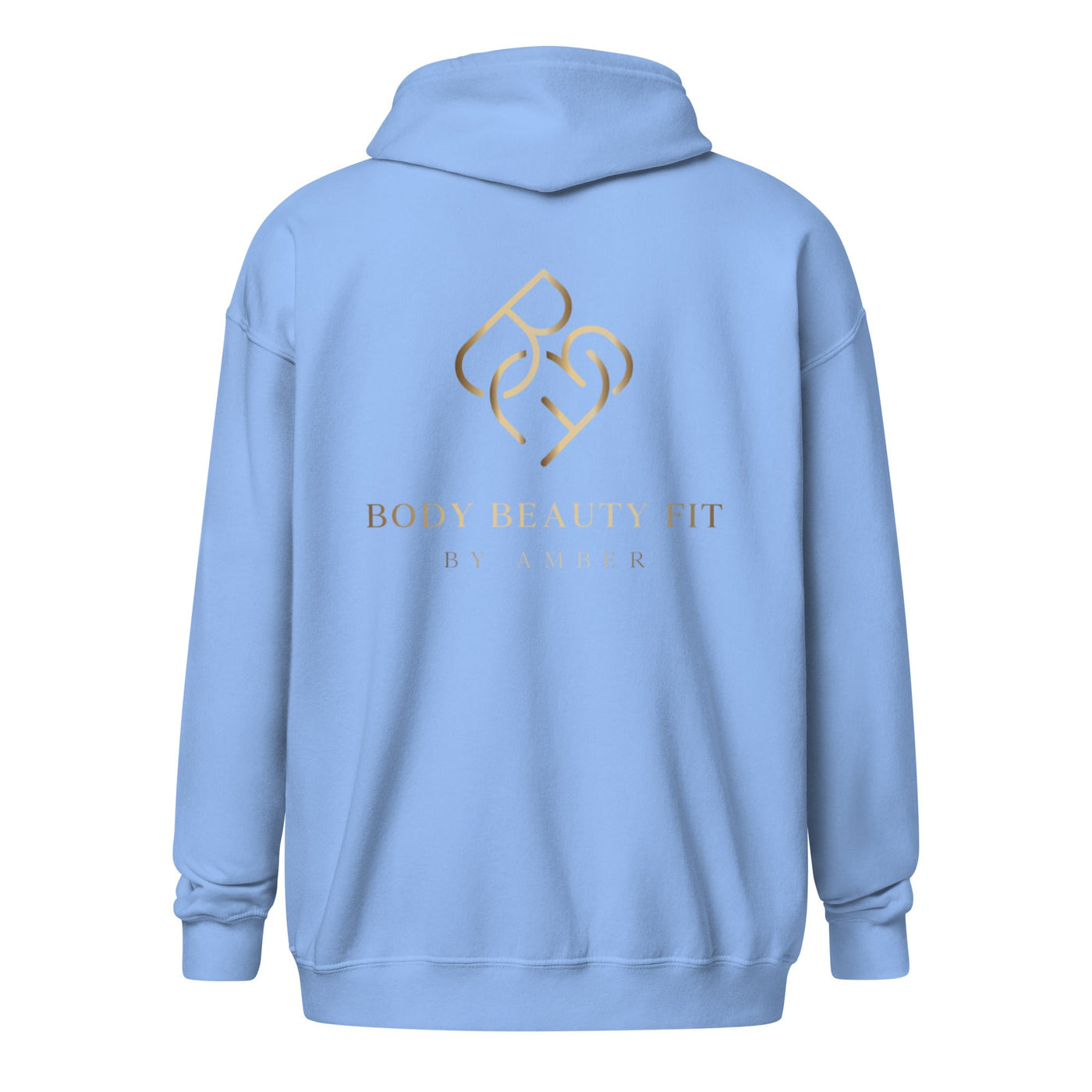 Heavy Blend Zip Jacket (Gold Logo) - Body Beauty Fit By Amber