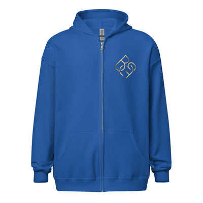 Heavy Blend Zip Jacket (Gold Logo) - Body Beauty Fit By Amber