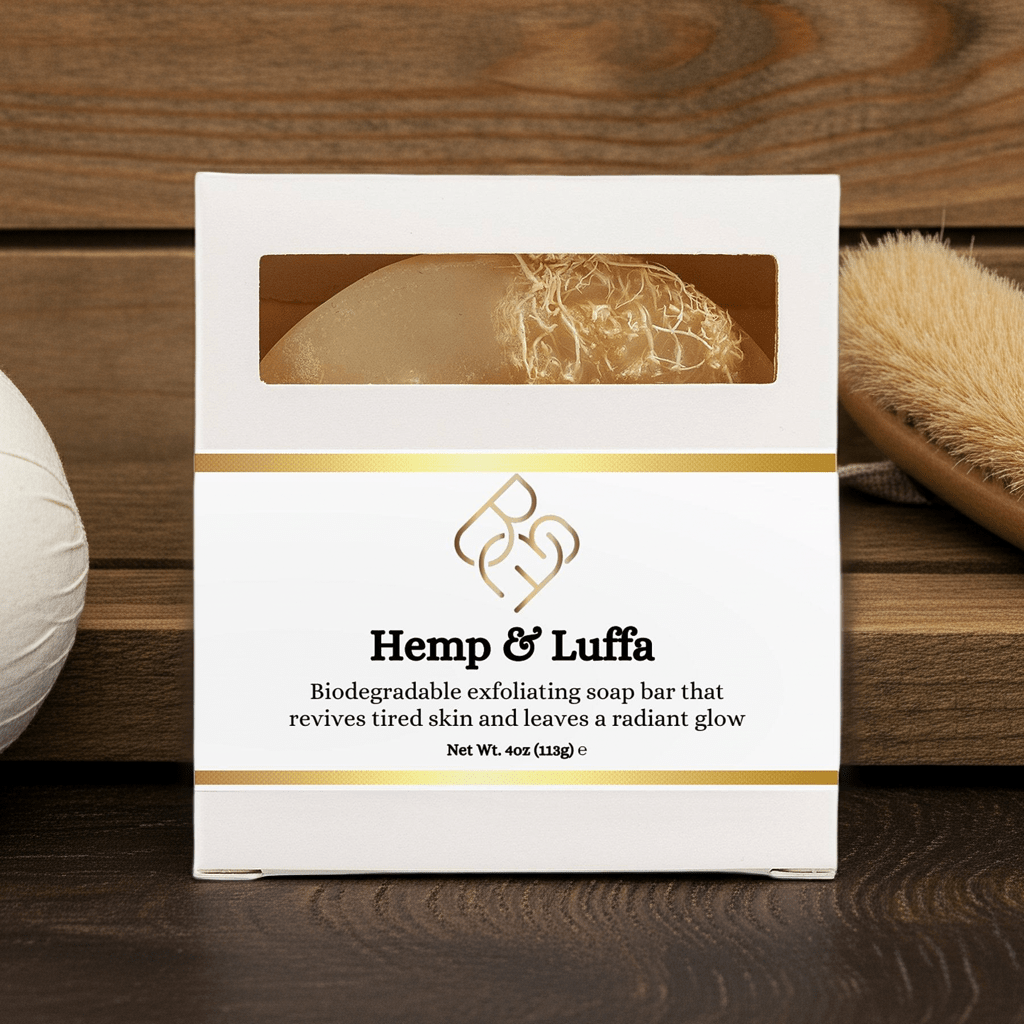 Hemp & Luffa Body Exfoliation Bar - Body Beauty Fit By Amber