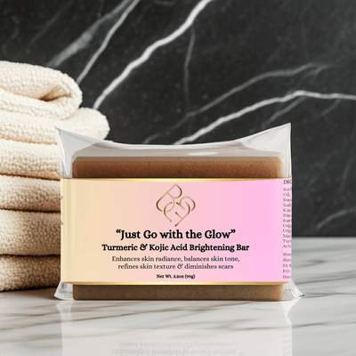 "Just Go with the Glow" - Brightening Bar with Turmeric & Kojic Acid - Body Beauty Fit By Amber