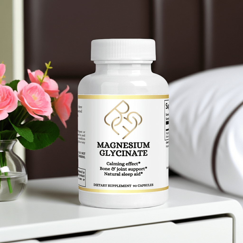 Magnesium Glycinate Supplement – 90 Capsules - Body Beauty Fit By Amber