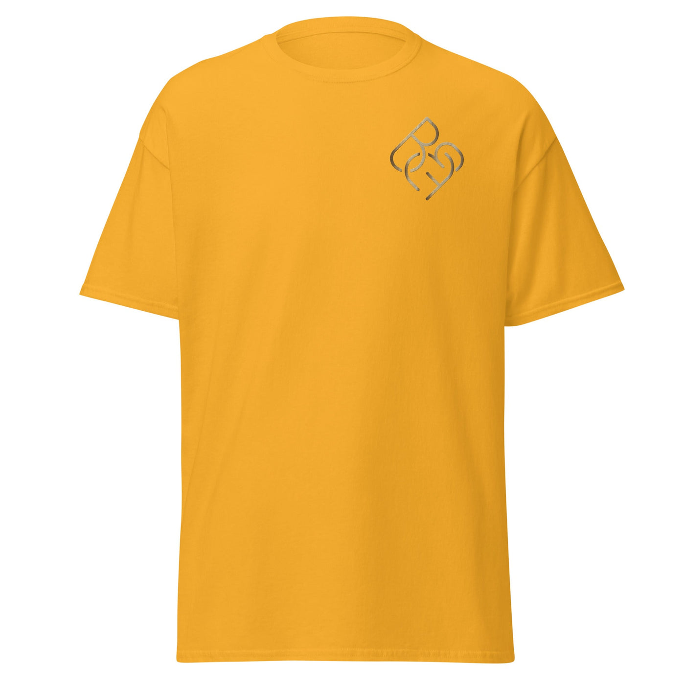 Men's - Fit Classic Tee (Embroidered Gold Logo) - Body Beauty Fit By Amber