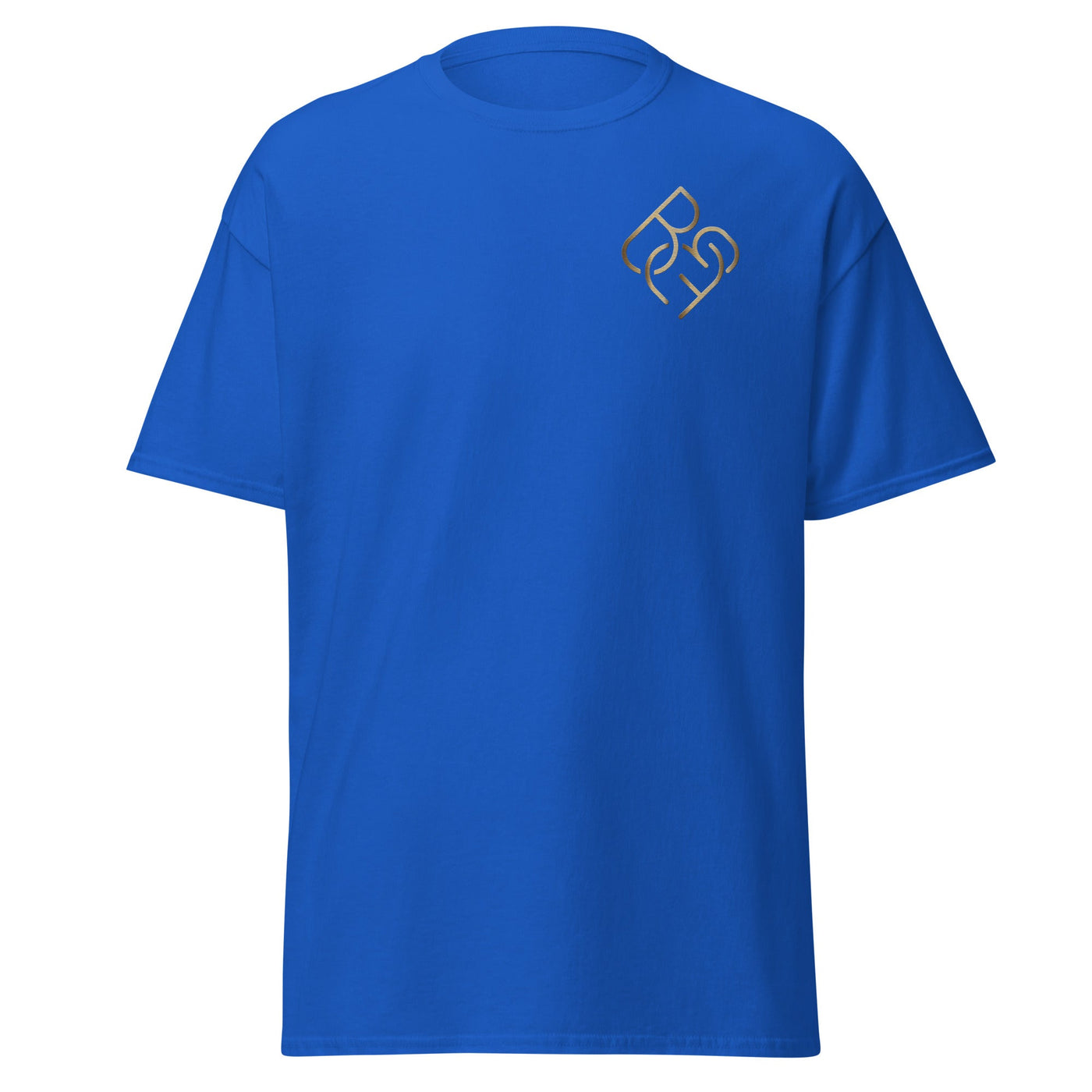 Men's - Fit Classic Tee (Embroidered Gold Logo) - Body Beauty Fit By Amber