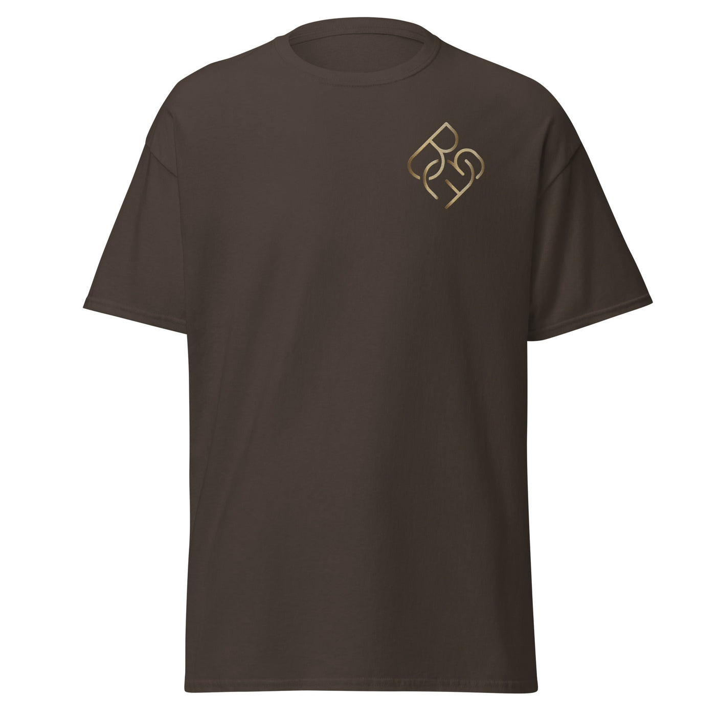 Men's - Fit Classic Tee (Embroidered Gold Logo) - Body Beauty Fit By Amber