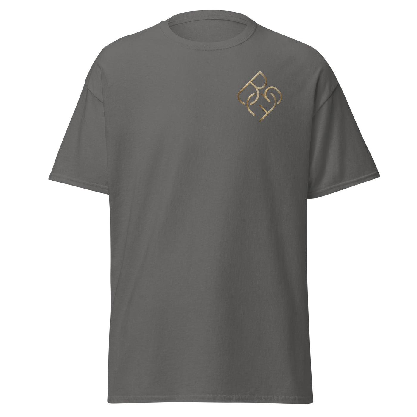 Men's - Fit Classic Tee (Embroidered Gold Logo) - Body Beauty Fit By Amber