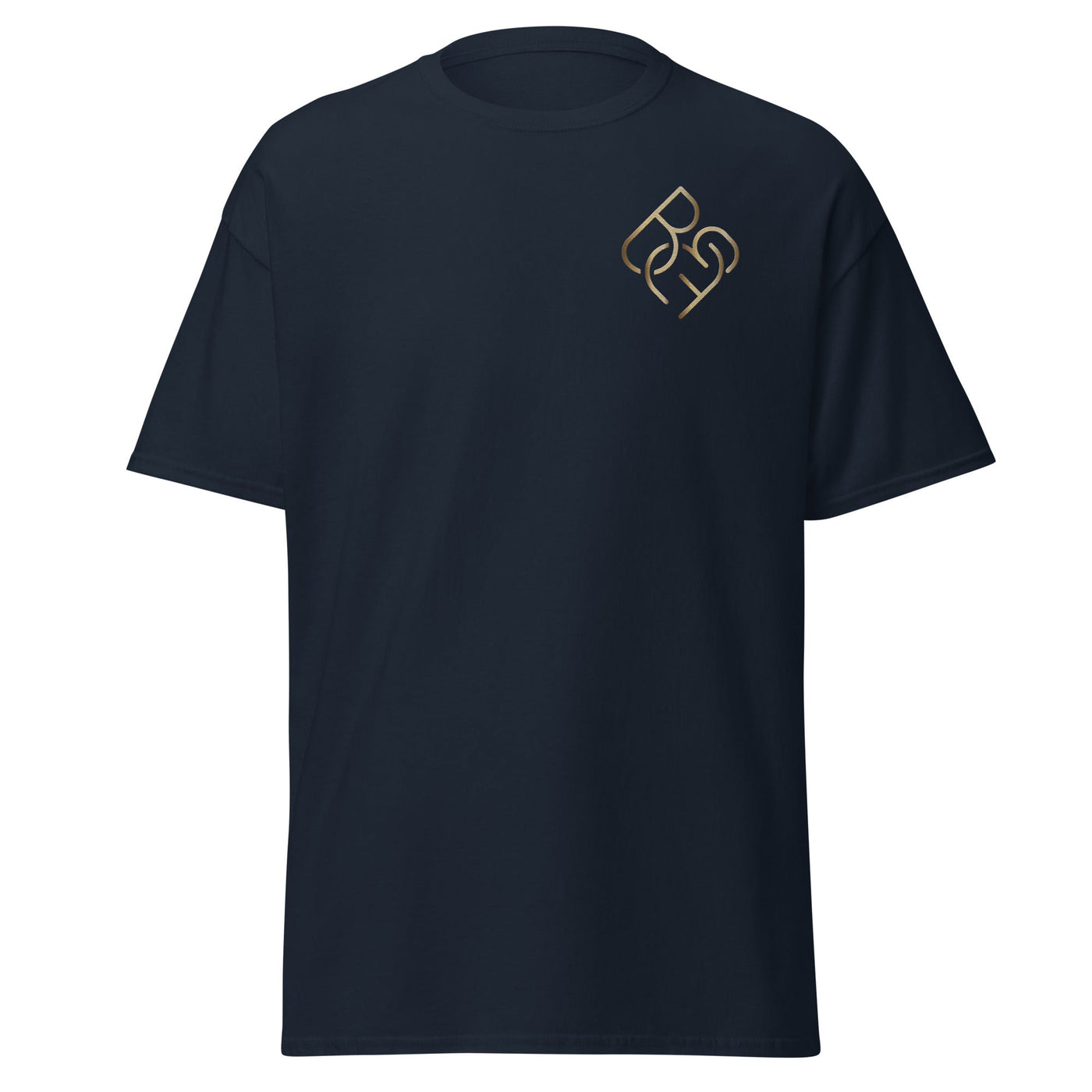 Men's - Fit Classic Tee (Embroidered Gold Logo) - Body Beauty Fit By Amber