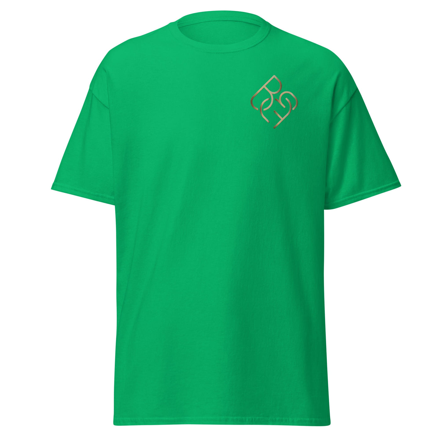Men's - Fit Classic Tee (Embroidered Gold Logo) - Body Beauty Fit By Amber