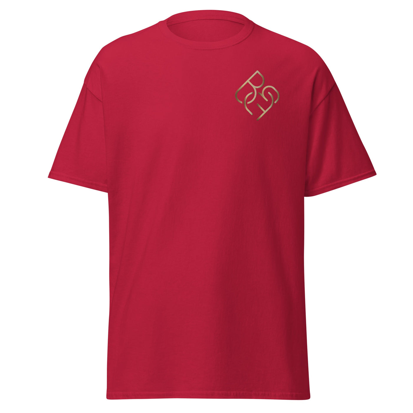 Men's - Fit Classic Tee (Embroidered Gold Logo) - Body Beauty Fit By Amber