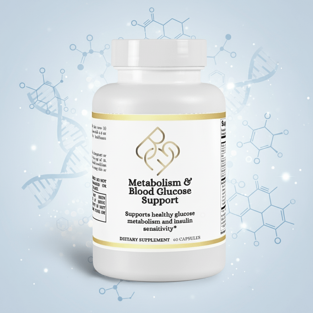 Metabolism & Blood Glucose Support - 60 Capsules - Body Beauty Fit By Amber