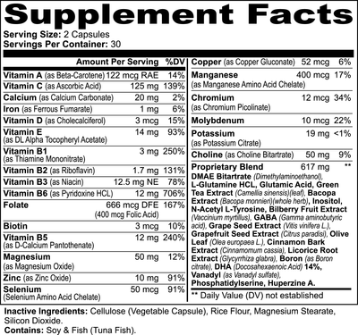 Nootropic Mental Focus Formula - Body Beauty Fit By Amber