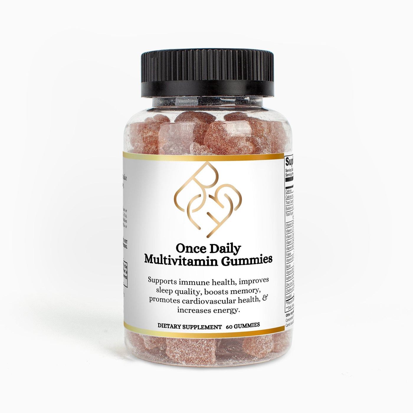 Once Daily Multivitamin Gummies – Strawberry Flavor – 60 Count - Body Beauty Fit By Amber