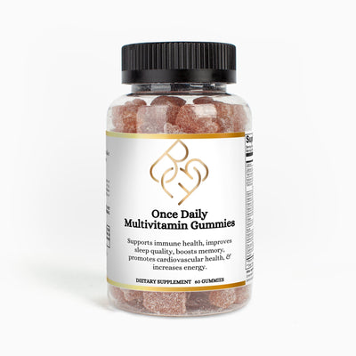 Once Daily Multivitamin Gummies – Strawberry Flavor – 60 Count - Body Beauty Fit By Amber