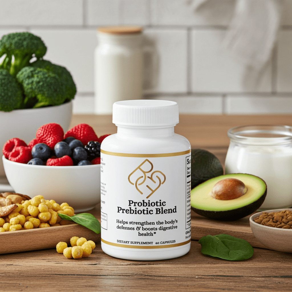 Probiotic Prebiotic Blend – 60 Capsules - Body Beauty Fit By Amber