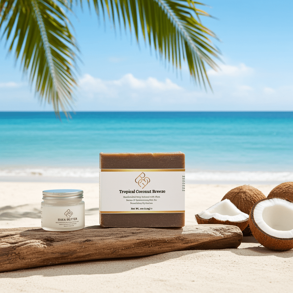 Tropical Coconut Breeze Soap - Body Beauty Fit By Amber